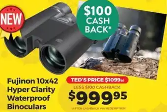 Teds Cameras Fujinon 10x42 Hyper Clarity Waterproof Binoculars offer