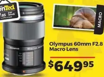 Teds Cameras Olympus 60mm F2.8 Macro Lens offer