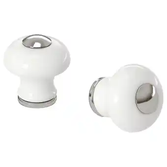 IKEA Hishult knob, porcelain white, 23 mm offer