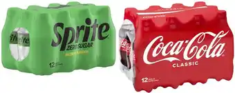 Coles Coca-cola, fanta or sprite soft drink 12x300ml offer