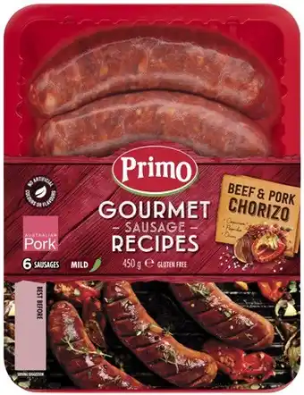 Coles Primo sausages 450g offer