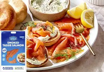 Coles Tassal smoked tassie salmon 100g offer