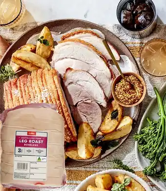 Coles Coles australian pork leg roast boneless offer