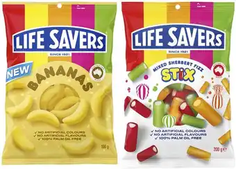 Coles Life savers candy 150g-200g or darrell lea nibs 200g offer