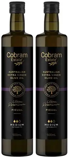 Coles Cobram estate ultra premium olive oil 500ml offer