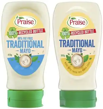 Coles Praise squeeze mayonnaise 365g-410g offer