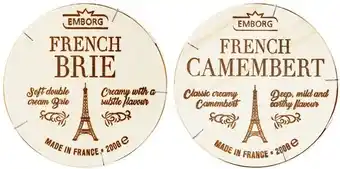 Coles Emborg french brie or camembert 200g offer