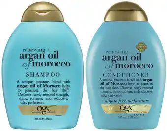 Ogx argan oil of morocco shampoo or conditioner 385ml