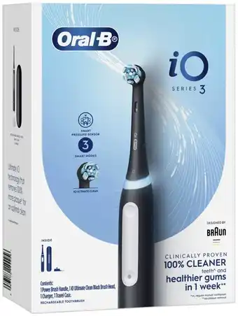 Coles Oral b io 3 matte black ultimate electric toothbrush 1 pack offer