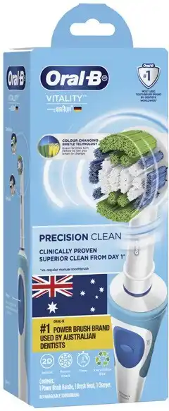 Coles Oral b vitality ecobox precision clean electric toothbrush 1 pack offer