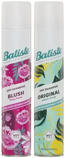 Coles Batiste dry shampoo blush or original 350ml offer