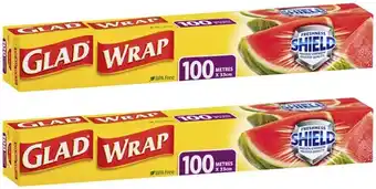 Coles Glad cling wrap 100 metre offer