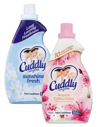 Coles Cuddly fabric conditioner 900ml-1 litre offer