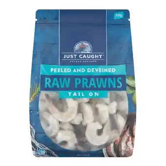 Woolworths Just caught raw prawn cutlets 850g – from the seafood freezer offer