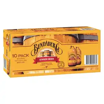 Woolworths Bundaberg ginger beer 10 x 375ml offer