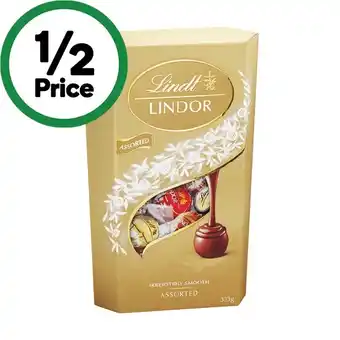 Woolworths Lindt lindor cornet 327-333g offer