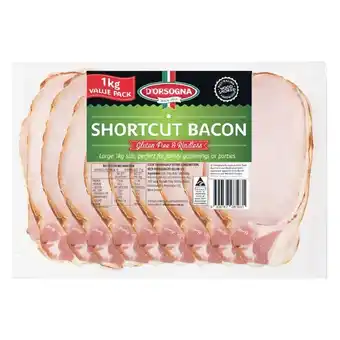 Woolworths D’orsogna shortcut bacon 1 kg – from the fridge offer