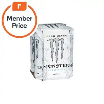 Woolworths Monster energy drink 4 x 500ml offer
