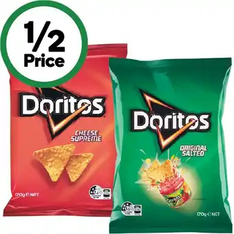 Woolworths Doritos corn chips 150-170g offer