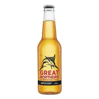 Woolworths Great northern super crisp lager bottles 24x330ml offer