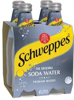 IGA Schweppes mixers 4x300ml selected varieties offer