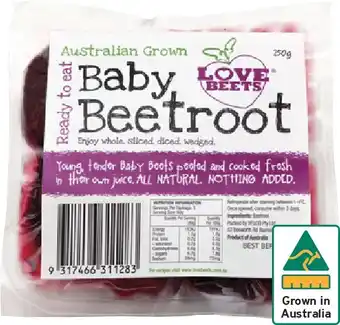 IGA Love beets baby beetroot 250g offer