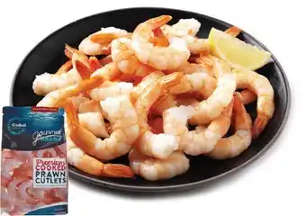 IGA Global seafoods cooked tail on prawn cutlets 500g offer