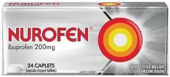 IGA Nurofen ibuprofen 200mg caplets 24 pack offer