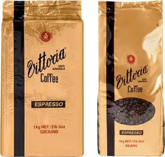 Vittoria espresso coffee beans or ground 1kg