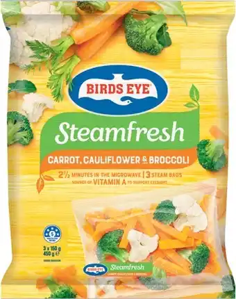 IGA Birds eye steamfresh vegetables 450g selected varieties offer