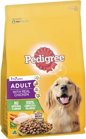 IGA Pedigree dry dog food 2.5-3kg selected varieties offer