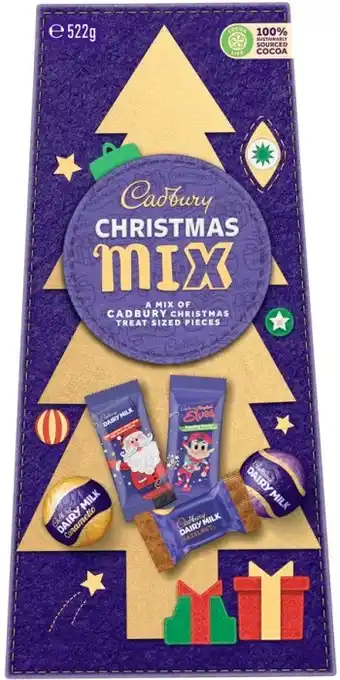 BIG W Cadbury christmas tree gift box 522g offer