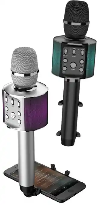 BIG W Laser karaoke led microphones offer