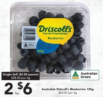 Drakes Australian Driscoll's Blueberries 125g offer