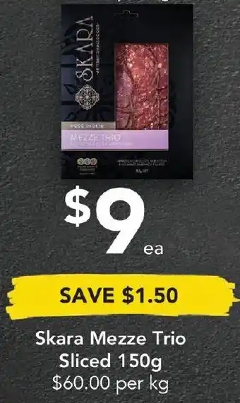 Skara Mezze Trio Sliced 150g