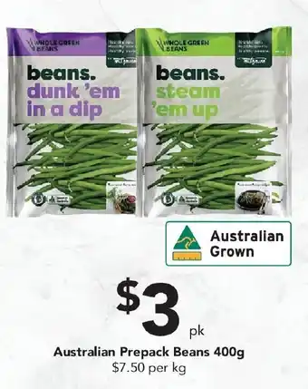 Drakes Australian Prepack Beans 400g offer