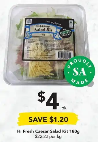 Drakes Hi Fresh Caesar Salad Kit 180g offer