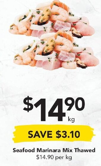 Drakes Seafood Marinara Mix Thawed offer