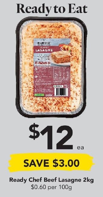 Drakes Ready Chef Beef Lasagne 2kg offer