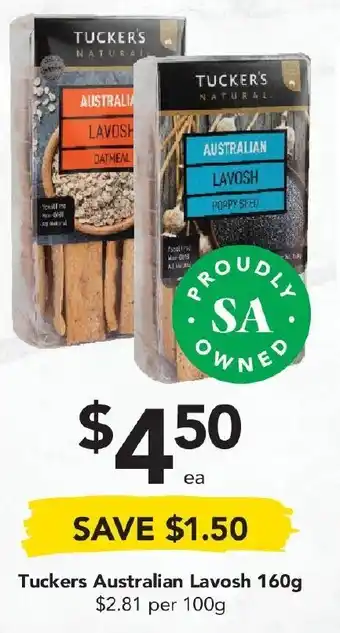 Tuckers Australian Lavosh 160g