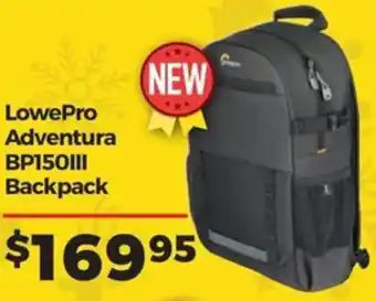 Teds Cameras LowePro Adventura BP150III Backpack offer