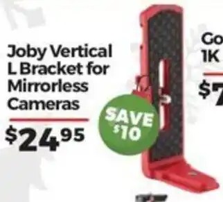 Teds Cameras Joby Vertical L Bracket for Mirrorless Cameras offer