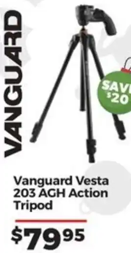 Teds Cameras Vanguard Vesta 203 AGH Action Tripod offer