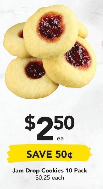 Drakes Jam Drop Cookies 10 Pack offer