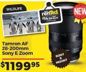 Teds Cameras Tamron AF 28-200mm Sony E Zoom offer