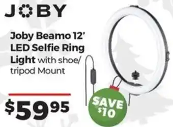 Teds Cameras Joby Beamo 12' LED Selfie Ring Light offer