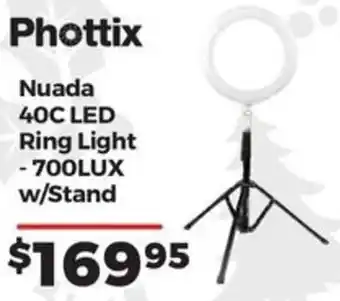 Nuada 40C LED Ring Light - 700LUX w/Stand