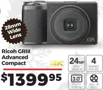 Teds Cameras Ricoh GRIII Advanced Compact offer