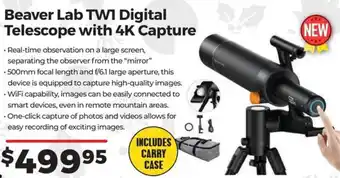 Teds Cameras Beaver Lab TWI Digital Telescope with 4K Capture offer