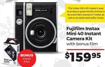 Teds Cameras Fujifilm Instax Mini 40 Instant Camera Kit offer